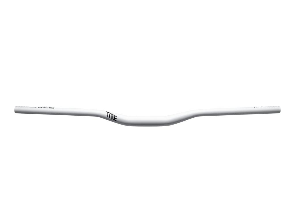 AH1 31.8 x 25mm rise white aluminum handlebar 