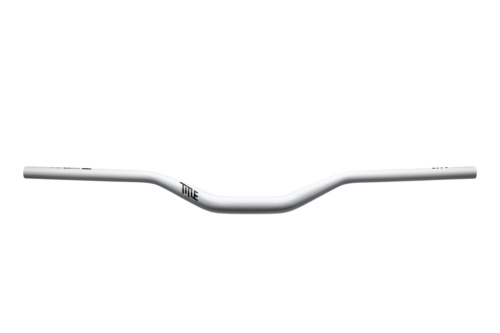AH1 31.8 x 50mm rise white aluminum handlebar 