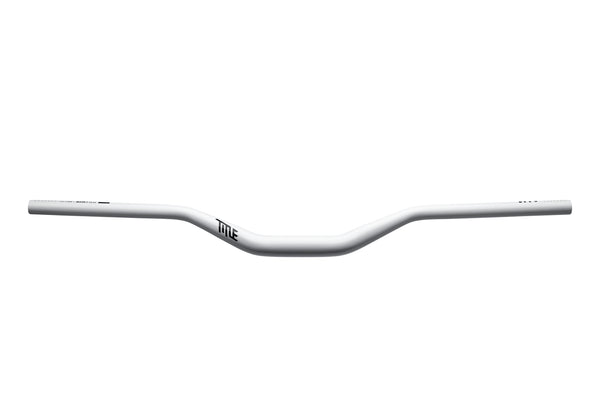 AH1 31.8 x 50mm rise white aluminum handlebar