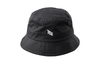 Bucket hat black with white title logo