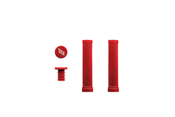 FORM Grips in red with bar ends