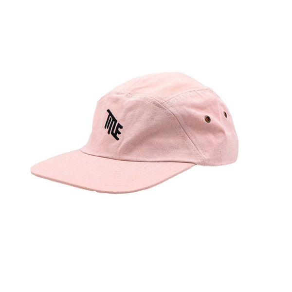Title five panel pink hat