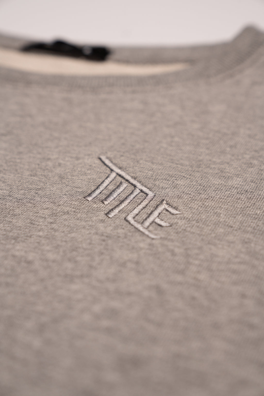 Heather Grey pullover crew Title mtb logo