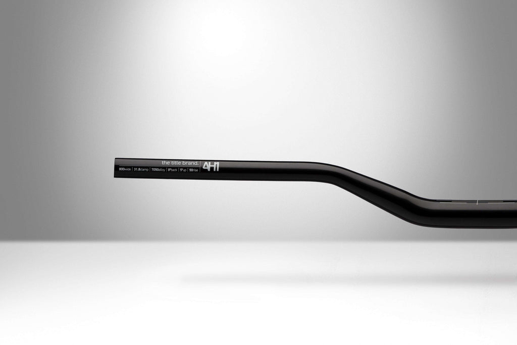 AH1 31.8 - Title MTB black aluminum mountain bike handlebar specs 