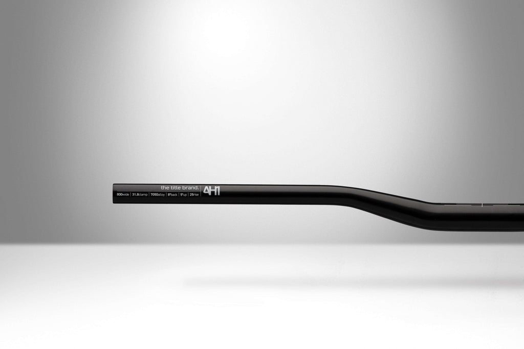 AH1 31.8 - Title MTB black aluminum mountain bike handlebar specs 