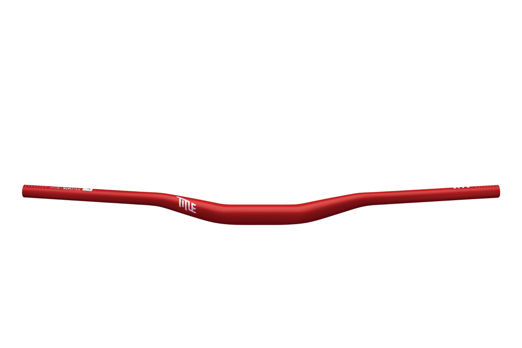 Title AH1 35 x 25mm rise red aluminium handlebar
