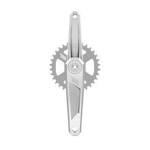 Title MTB CR1 Crank Arms (Spindle and Chainring not included) in Chrome, 160 mm, 32T, front view