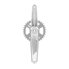 Title MTB CR1 Crank Arms (Spindle and Chainring not included) in Chrome, 165 mm, 32T, front view