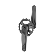Title MTB CR1 Crank Arms (Spindle and Chainring not included) in Black and Chrome, 155 mm, 32T, hero view