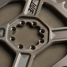 Title MTB CR1 8-Bolt Chainring in Chrome, 32T, rear view