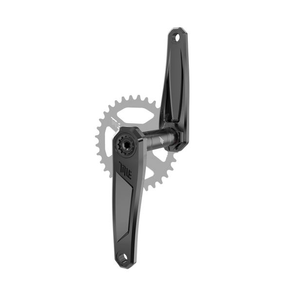 Title MTB CR1 Crank Arms (Spindle and Chainring not included) in Black, 155 mm, 32T, hero view
