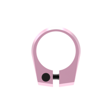Pink mountain bike seat clamp