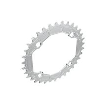 Title MTB CR1 104 BCD Chainring in Chrome, hero view