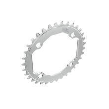 Title MTB CR1 104 BCD Chainring in Chrome, hero view