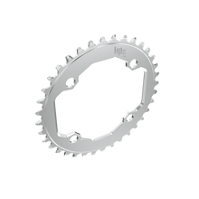 Title MTB CR1 104 BCD Chainring in Chrome, hero view