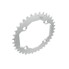 Title MTB CR1 104 BCD Chainring in Chrome, hero view
