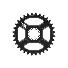 Title MTB CR1 8-Bolt Chainring in Black, 32T, front view
