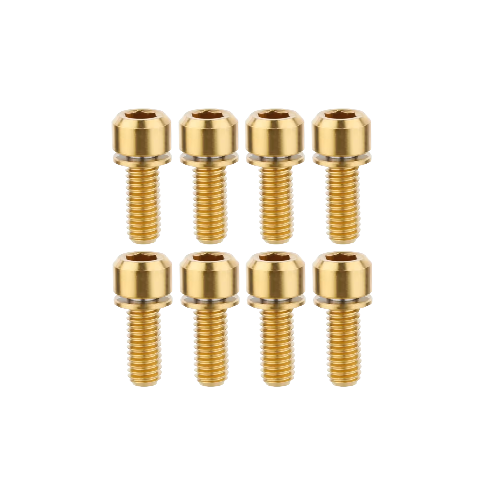 Title MTB DM1 / DM2 Titanium Bolts (8 pack) in Gold, product image 2