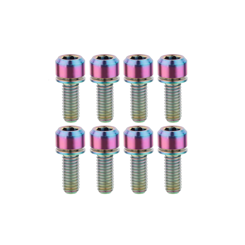 Title MTB DM1 / DM2 Titanium Bolts (8 pack) in Oil Slick, product image 3
