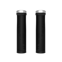 Title MTB FORM Lock-On Grips in Black and Silver, front view
