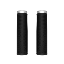 Title MTB FORM Lock-On Grips in Black and Silver, front view