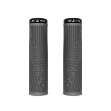 Title MTB FORM Lock-On Grips in Grey, front view