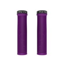 Title MTB FORM Lock-On Grips in Purple, front view