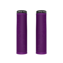 Title MTB FORM Lock-On Grips in Purple, front view