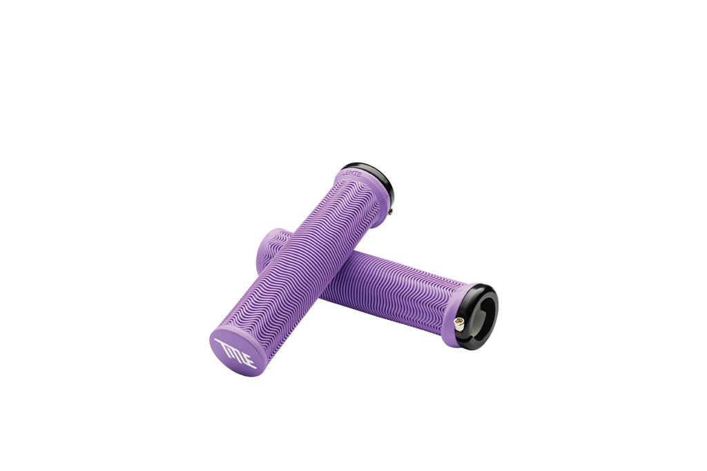 LO1 Grips in lavender purple with white Title logo