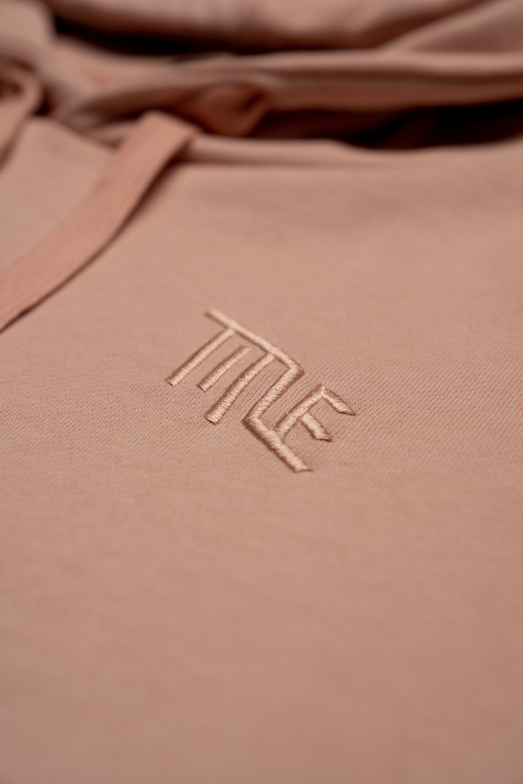 Title MTB pullover hoodie washed and faded pink retro 