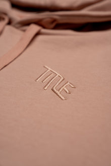 Title MTB pullover hoodie washed and faded pink retro 